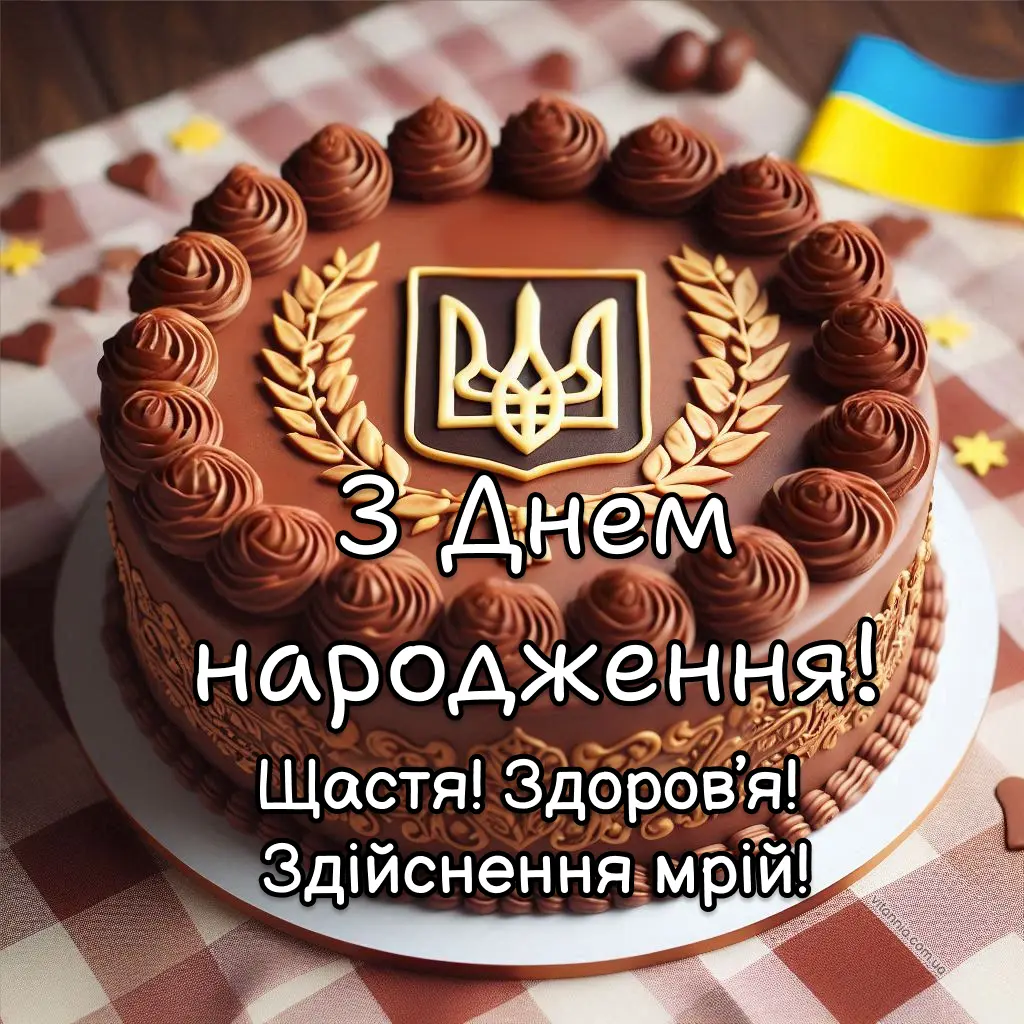 Привітання з днем народження мужчині картинки українською мовою