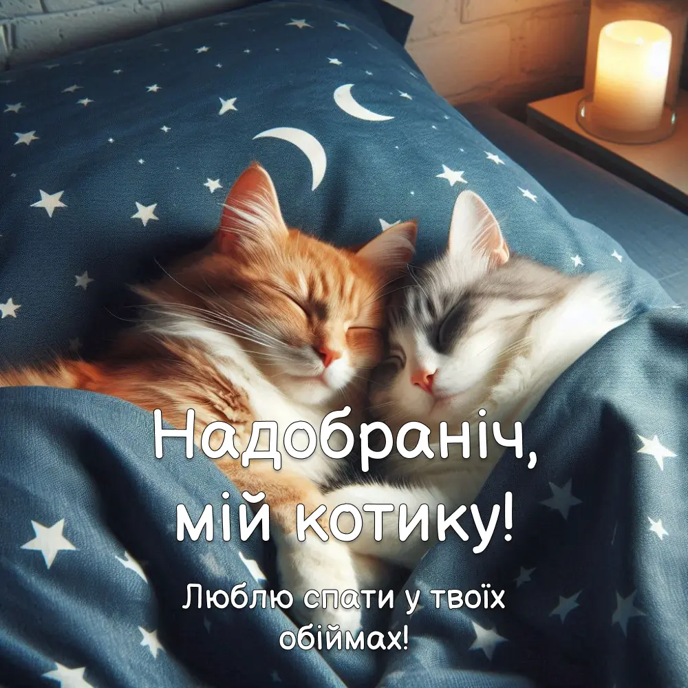 Романтичні картинки надобраніч​