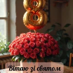 Великий букет квітів з 8 березня з святом весни