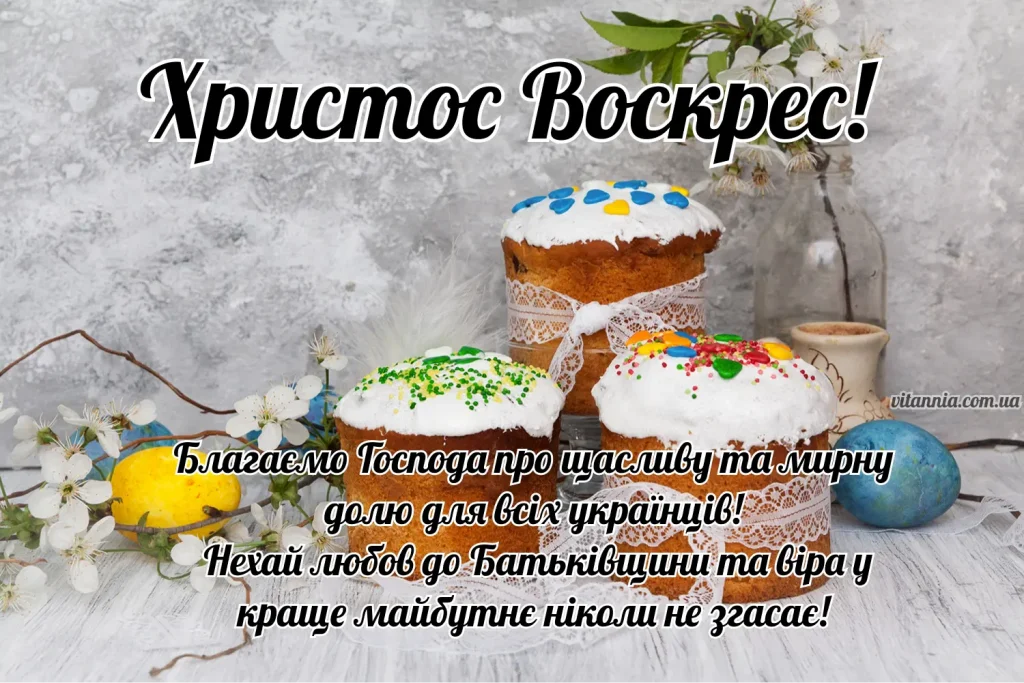 Привітання з Великоднем своїми словами