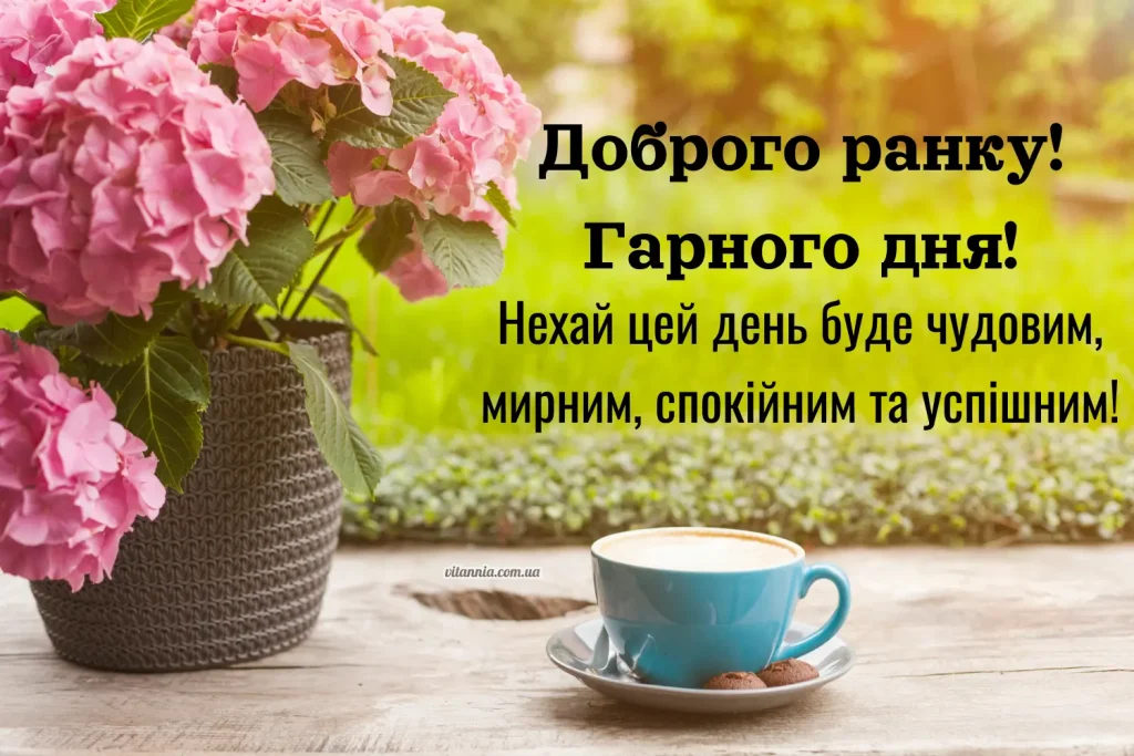 Доброго ранку, гарного та мирного дня