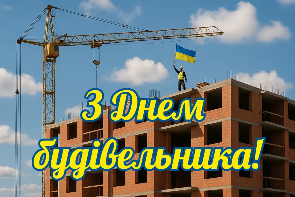 Привітання з Днем будівельника українською
